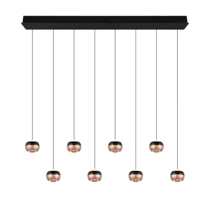 Trio Select hanglamp Orbit 8-lichts mat zwart